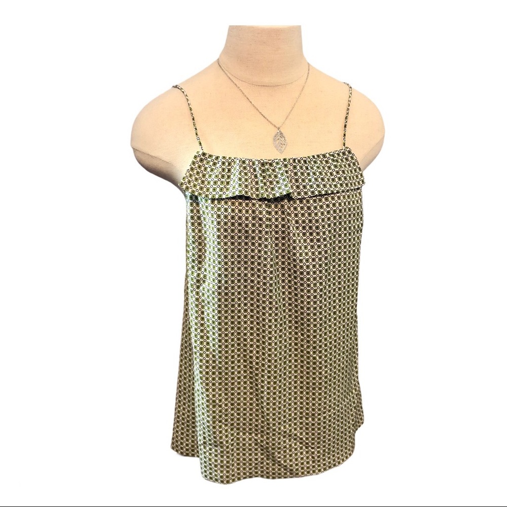 NWT! J.Crew Women’s Green Thin-strap Tank Top Sz.0